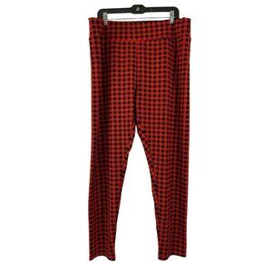 Shein Women's Plaid Red & Black Pants